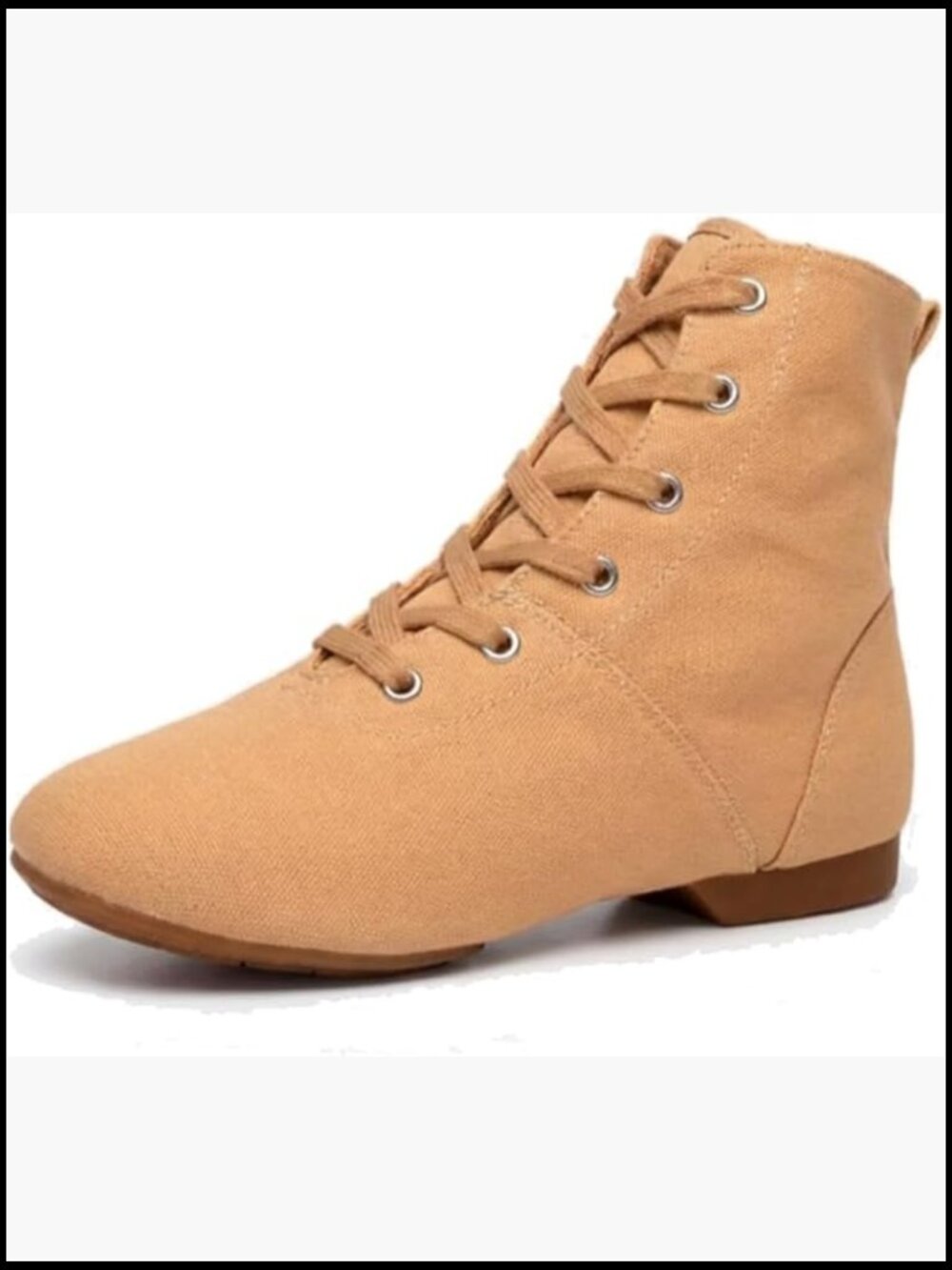 Lace Up High Top Dance Boots Jazz Theater Stage Performance Ankle Boots